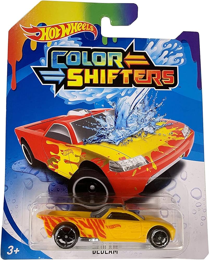 Hot Wheels Color Shifters Bedlam Yellow and Red Die-Cast Car BHR15