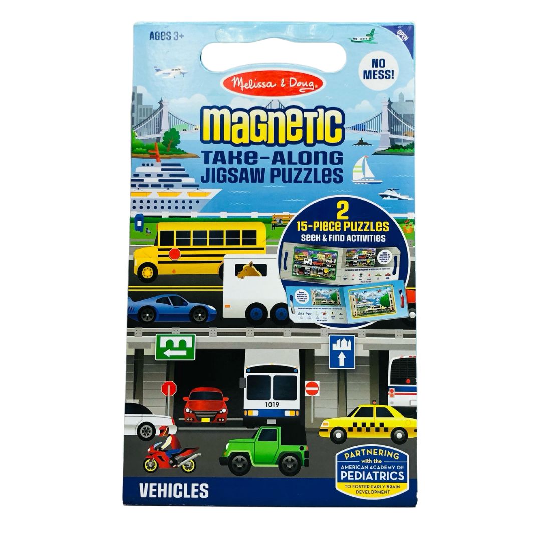 Melissa & Doug – Magnetic Puzzle Vehicles  MD32830